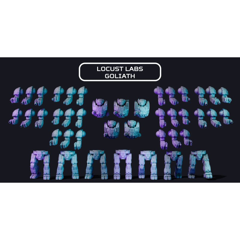 Locust Labs Goliath (American Mecha Proxy Atlas) 5 Mech Kit!