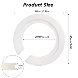 SIYUPU 8Pcs Lampshade Reducer Ring, Light Shade Adapter Ring, Light Shade Adapter Ring, Lampshade Adapter Rings, Lampshade Ring Adapter, for Mounting E14 Screw-On Lamps to E27 Lamp Housings