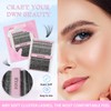 FONXJE DIY Lash Clusters Kit for At-Home Eyelash Extensions |