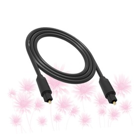 SUPVOX 1.5m Fiber Optic Audio Cord Speaker Amplifier Coax Cable Low Loss Core Dust-Proof Rubber Caps