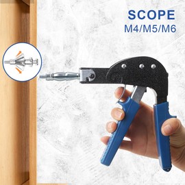 Hollow Wall Anchors Setting Tool for Hollow Wall Metal Cavity Anchor Plasterboard Fixing, Molly Bolts Hollow Drive Wall Anchor Screw Kit (M4 M5 M6)