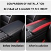 Stylish Center Console Cover,PU Leather Armrest Cover on Center Console,Universal