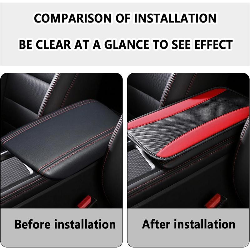 Stylish Center Console Cover,PU Leather Armrest Cover on Center Console,Universal