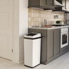 iTouchless 14 Gallon Slide Open Lid Kitchen Trash Can with,
