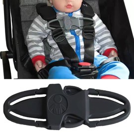 Paifeancodill Car Safety Seat Belt Clip, Safety Strap Belt Harness Chest Clip Safe Buckle for Baby, Seat Chest Harness Clip Car Seat Buckle Side Release Buckles Belt Lock Stroller Chest Clip (Black)