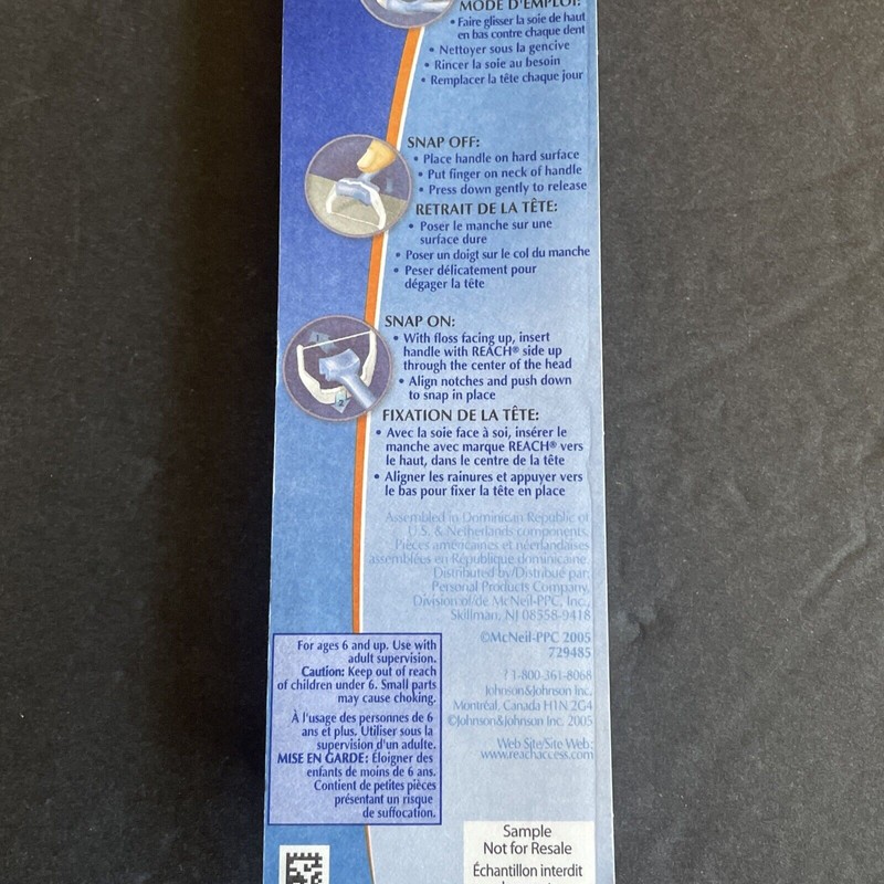 Reach Access Daily Flosser Floss Stick w/ floss And 3