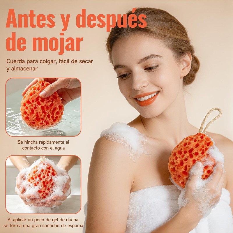 Esponja de Baño para Bebé e Infantil Ultra Suave Sin