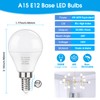 MAXvolador E12 LED 60W Equivalent Daylight White 5000K Ceiling Fan