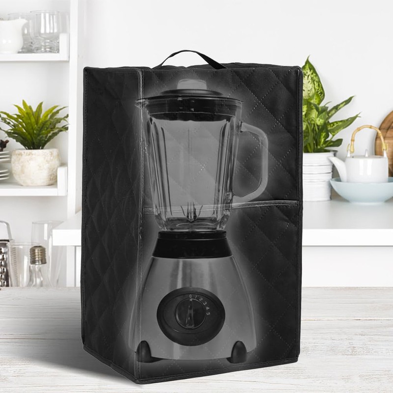 CALIDAKA Blender Dust Cover, Compatible with Most Blenders, Polyester, Black