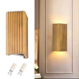 ZEROUNO Modern LED Wall Sconce Indoor Wall Lights, Bronze Hardwired Up and Down Wall Mount Light for Living Room Bedroom Hallway Corridor Stairs Warm White 3000K (with Replacement G9 Bulbs)
