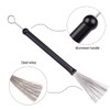 2 x drum brushes, jazz broom, drum stick brush, retractable