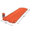 Klymit Insulated Static V Inflatable Sleeping Pad - Red