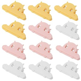 gofidin 12 Pcs Chip Bag Sealing Clips Food Storage Clip Tightly Seal Unsealed Food Packaging Food Snack Damp Proof Bags Clips