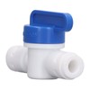 10Pcs Inline Ball Valve Quick Connect Fitting Accessory 1/4 Inch