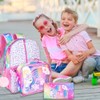 UFNDC 3PCS Unicorn Backpack for Girls, 16”Kids Sequin Bookbag with