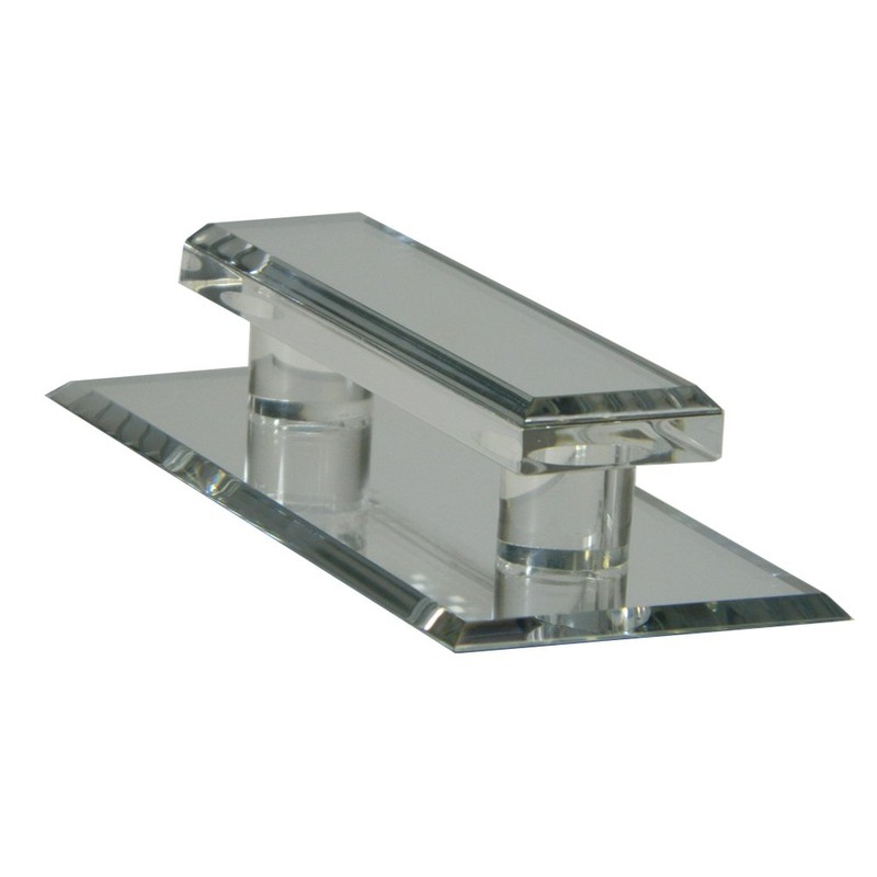 Mirart Large Acrylic Mirror Beveled Pull Handle, Self Stick (2)