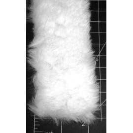 1 yard white winter faux fur 2" lace ribbon trim artificial furry strip sewing