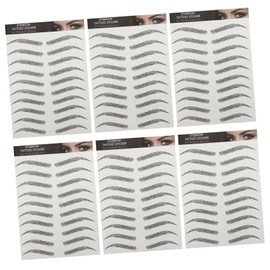minkissy 3sets Long Lasting Eyebrow Non-fading Stickers for Instant Natural Brows Waterproof and Portable 6sheets*3