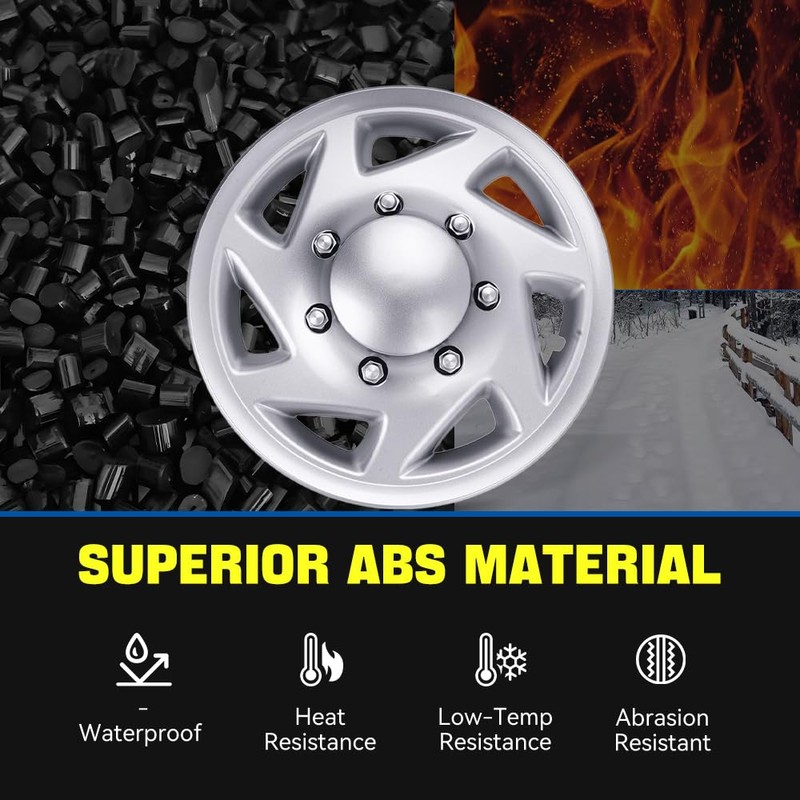 BARTOO 16" Hubcaps Wheel Covers Hubcap for Ford E150 E250