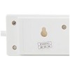 PRO ELEC 4 Gang Extension Lead with Neon 1m, White