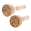 WOONEKY 2pcs Brickearth Mold Cookie Stamps Cookie Cookie Stencils Wood