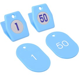 Cloak Tickets A-Type (50 pieces) 1-50 Sky Blue 11009 Product Code: 3861300