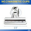 1InTheOffice Magnetic Clips for Refrigerator, Heavy Duty Refrigerator Bulldog Magnet
