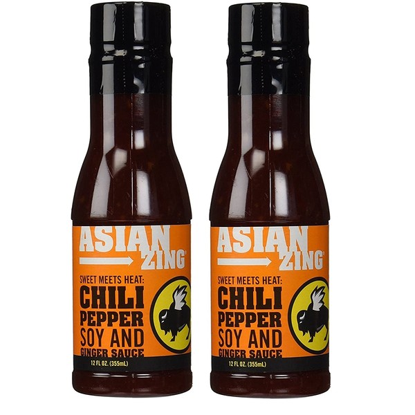 Buffalo Wild Wings Barbecue Sauces, Spices, Seasonings and Rubs For: Meat, Ribs, Rib, Chicken, Pork, Steak, Wings, Turkey, Barbecue, Smoker, Crock-Pot, Oven (Asian Zing, (2) Pack)