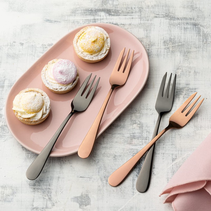 Viners Select Set of 4, 18/0 Stainless Steel Pastry Fork
