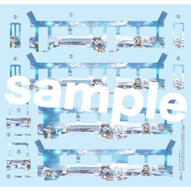 1/150 Snow Miku Train Series No.11 Snow Miku Train 2022 Version (Standard Color 3300 Type), 2-Car Set, Plastic Model