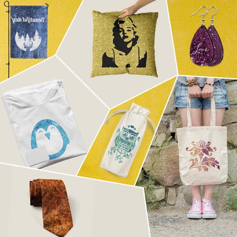 LUCKIGUCK Infusible Transfer Ink Sheets 12 Pieces on T-Shirt and