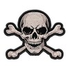 Tan Skull & Crossbones Patch, Small Size