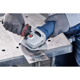 RHODIUS Vision Pro, 10 pieces, diameter 115 mm, K80 flap discs, transparent, made in Germany, metal stainless steel INOX, for angle grinder, grinding wheel, flap grinding disc