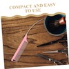 Outanaya 3pcs Pink Curved Rat Tail Combs Parting Tool for