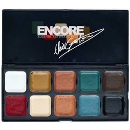 EBA Encore Neill Gorton OLD AGE Palette - Alcohol Activated! Old Age Makeup Professional Full Size - Waterproof Makeup - by European Body Art