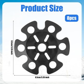 Walking Ski Pole Basket 8pcs Trekking Pole Tips Replacement - Pole Basket for Hiking Poles, Walking Sticks, Trekking Poles | Rubber Tip for Walking Sticks Hiking Trekking Poles Boot Tips Pole Basket