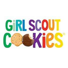 The Sign Studio - 18" X 24" - "Girl Scout Cookies (Rainbow)" - Single-Sided Sign with H Stake