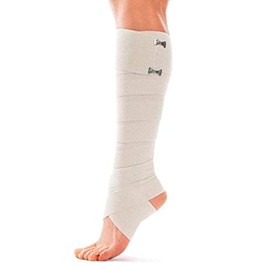 Toros Group Elasticated Double Pull Compression Brace with 2 Clips – Beige beige