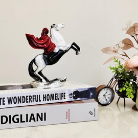 PIGPIGFLY Banksy Figure Sculpture,Decorative Figures,Riding Girl Statue,Decoration Living Room,Abstract Sculpture,Home Store Decoration,Modern Living Room Ornaments