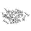 sourcing map M3-0.5 x 10mm 20Pcs Flat Round Head Screws