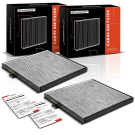 A-Premium - Filtro de aire de cabina de 2 piezas con carbón activado compatible con Honda Pilot 2003-2008, Odyssey 1999-2004 y Acura MDX 2001-2006, 3.5L, reemplazo# 80290S0XA01, WCAF1770