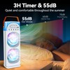 4-IN-1 Portable Air Conditioners, 2400mAh Battery Evaporative AC Air Cooler