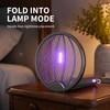 3-in-1 Foldable Rechargeable Electric Mosquito Swatter with Wall-Mount Mode