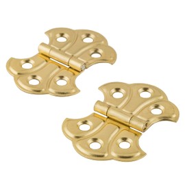 Polished Brass Butterfly Hinge | Pack of 2 | Cabinet, Cupboard Door, Box Furniture Hardware | UA-262-HPB (1)