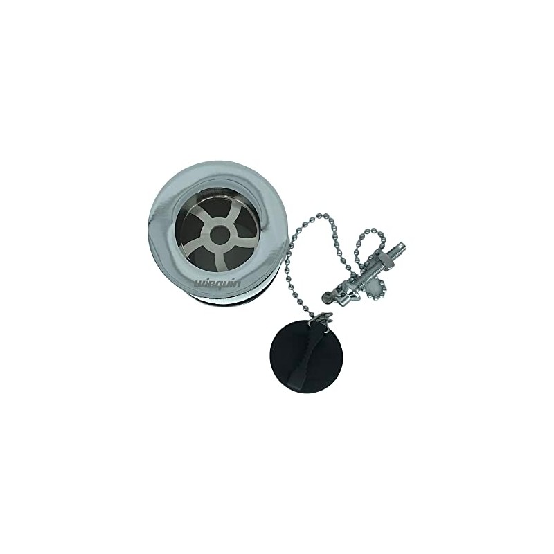 Wirquin Unslotted 1 1/4" BSP Basin Waste - Chain &