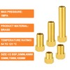 GASHER 5PCS Extension Brass Pipe Fitting, 1/2" Female to 1/2"