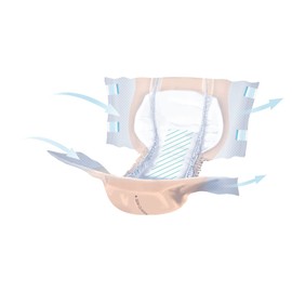 Seni Classic Plus Adult Incontinence Brief XL Moderate Absorbency Breathable, S-XL25-BC2, Moderate to Heavy, 25 Ct