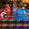 JJX Solar & USB Rechargeable LED Pool Lights for Inground