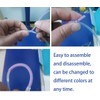16Pcs Oxygen Tube Support Crimp Straightener for Portable Concentrator Tank