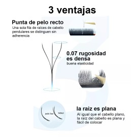 Nagaraku Pestañas Nagaraku W 3d Clover Fan